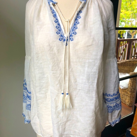 Lucky Brand Peasant Top - Picture 2 of 5